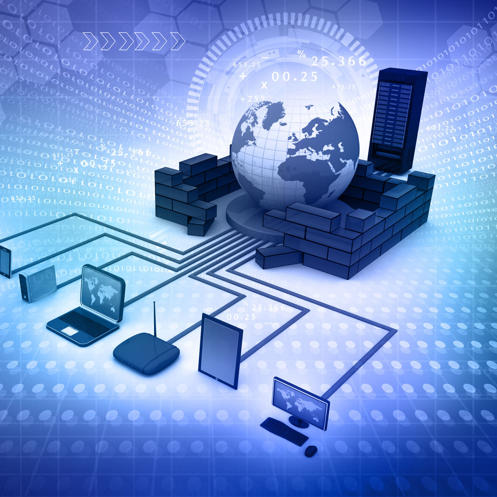 27718785 - computer network and internet communication concept on abstract background